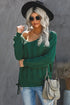 Love Letters Cable Knit Lace Up Sweater